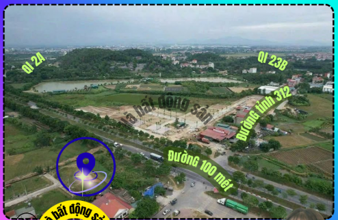 Mặt đường kinh doanh đất đấu giá Tam Đồng X3 , Mê Linh, Hà Nội, 2 vỉa hè , 2 mặt đường